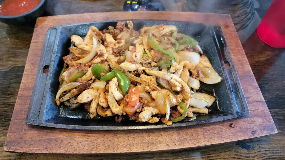 Chorizo and Chicken with Peppers and Onion