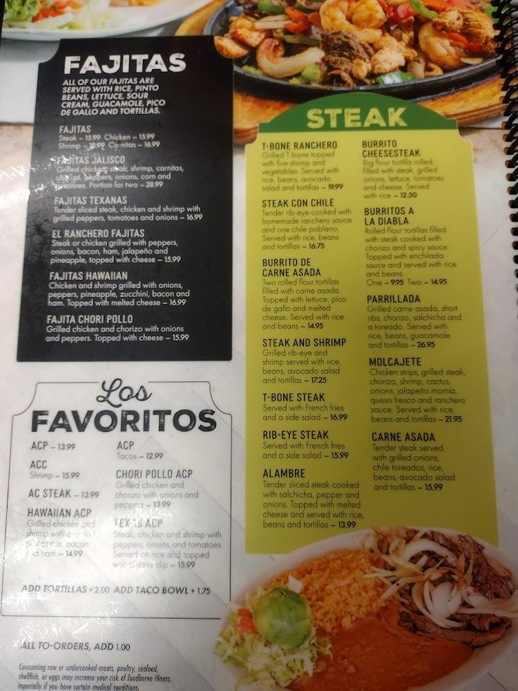 El Ranchero Mexican Restaurant Menu image 4
